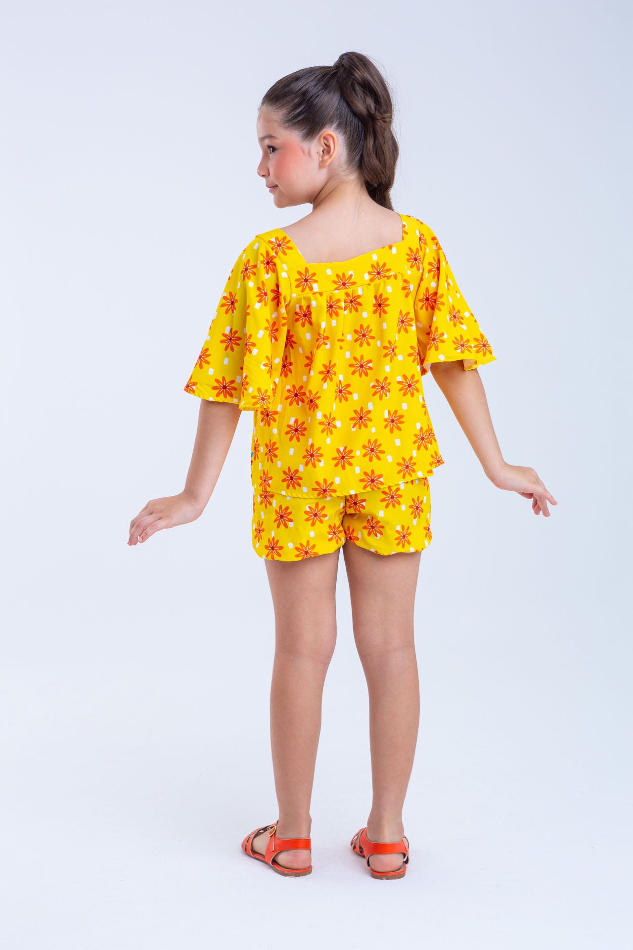 Conjunto Sofia Infantil Menina Amarelo