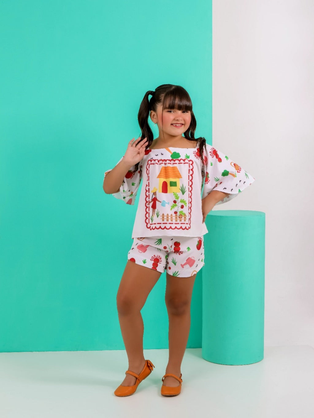 Conjunto Infantil Menina Barato Promoção Primavera Verão