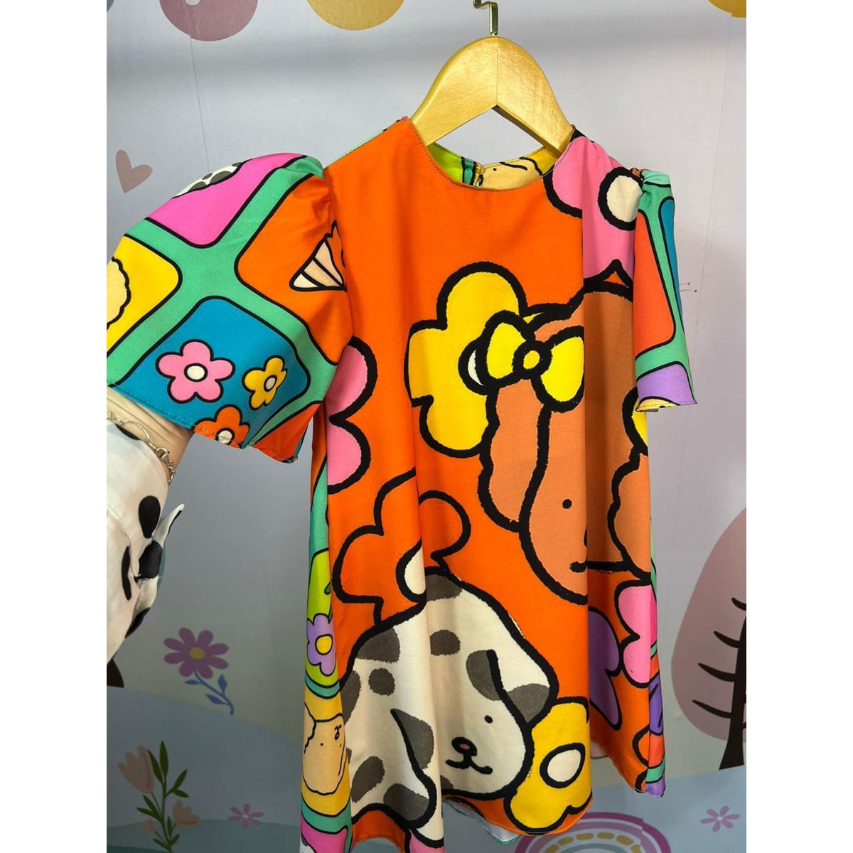 Vestido Bobbie Goods Infantil Trapézio Manga Bufante Cabral Kids