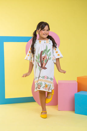 Vestido Lara Manga Longa Coala