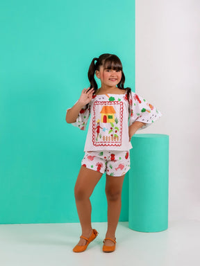 Conjunto Infantil Menina Barato Promoção Primavera Verão