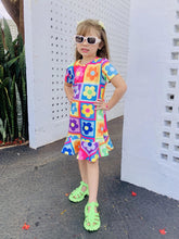 Vestido Infantil Menina Colorido Estampa Flor