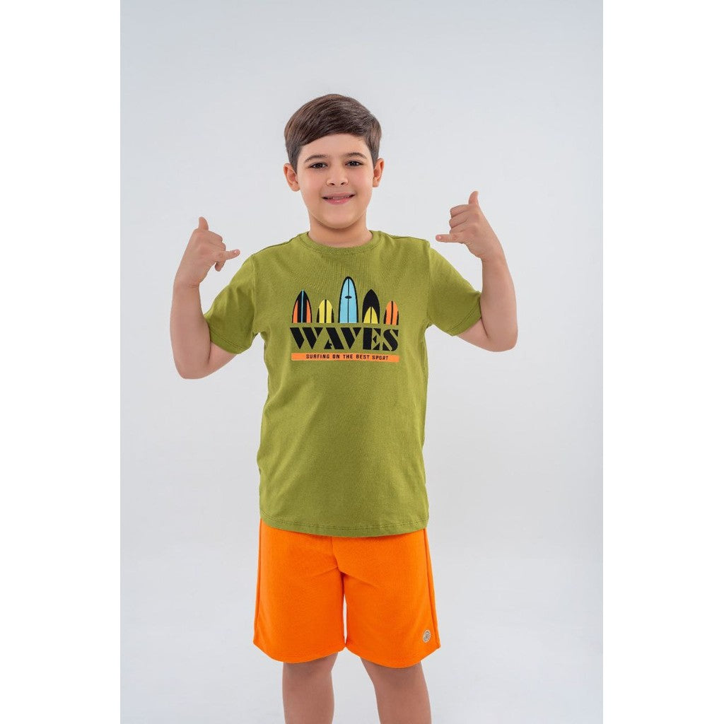 Conjunto Moletom Menino Prancha de Surf