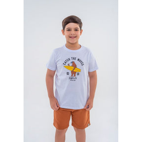 Conjunto Moletom Menino Urso Surfista